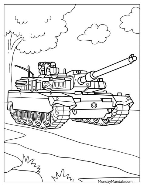 Army Tanks Coloring Pages