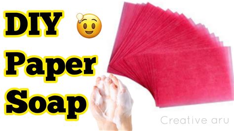 How to make Paper Soap at Home | Homemade paper soap | diy paper soap ...