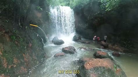 Kesarval Waterfalls in Goa | Goa in Monsoon Season - YouTube