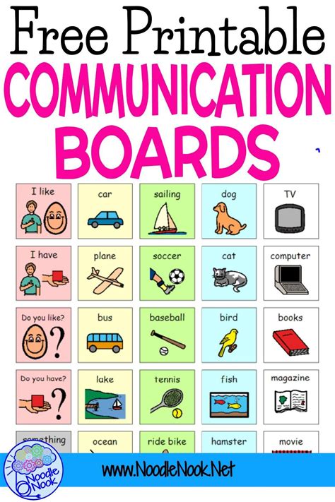 Free Printable Communication Boards For Autism