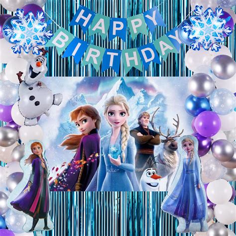 Buy Frozen Birthday Party Supplies, Frozen Party Decorations 82 PCS ...