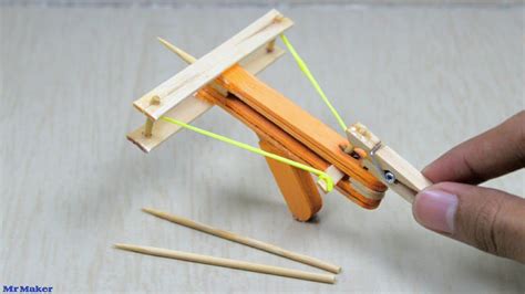 How to make Powerful mini crossbow - DIY - YouTube