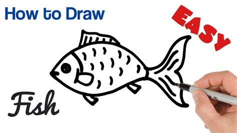 Fish Drawing Outline Easy And now you can teach your children to draw ...