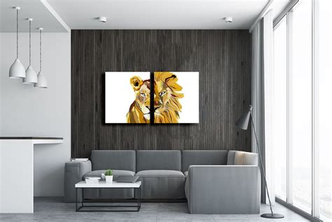 Canvas Art Set of 2, Wall Art Set of 2, Bedroom Canvas Wall Art, Modern ...