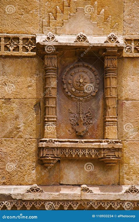 Carving Details on Eastern Gate of Champaner Fort, Located in UNESCO ...