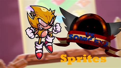 FNF Vs Sonic EXE 3.0 Fleetway Version 1 Sprites - YouTube