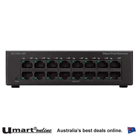 Cisco 16 Port POE Switch (SF100D-16P) - Umart.com.au