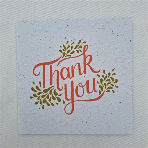 Thank You Greeting Card - Growing Paper