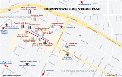 Downtown Las Vegas Map (2024) | LasVegasHowTo.com