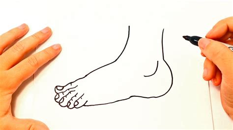 How to draw a Foot | Foot Easy Draw Tutorial