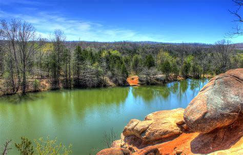 Scenic Overview of the Water at Elephant Rocks State Park image - Free ...