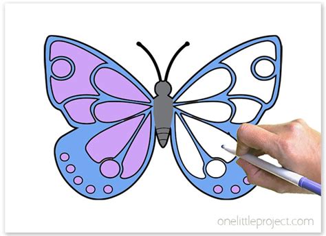 Butterfly Coloring Pages | Free Printable Butterflies - One Little Project