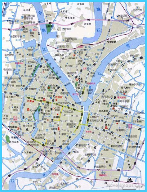 Map of Ningbo - TravelsMaps.Com