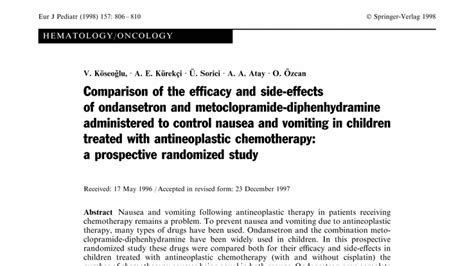 Ondansetron - Side Effects Of Ondansetron - Effect Information Center