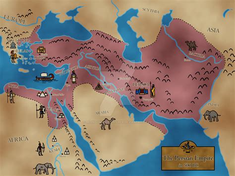 Map of the Persian Empire by BrandonScottPilcher on DeviantArt