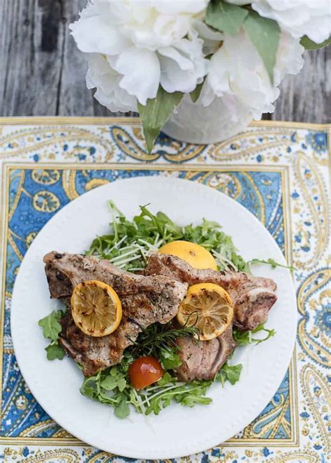 Grilled Rosemary Veal Chops and Arugula Salad - An Alli Event