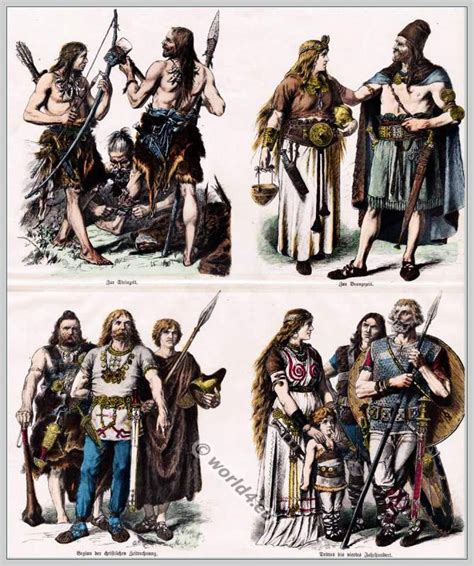 Teutons clothing. From the Stone Age to the 4th century.