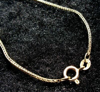 ESTATE 14k GOLD 585 GOLD CHAIN NECKLACE 16" ITALY SGND | #23195835