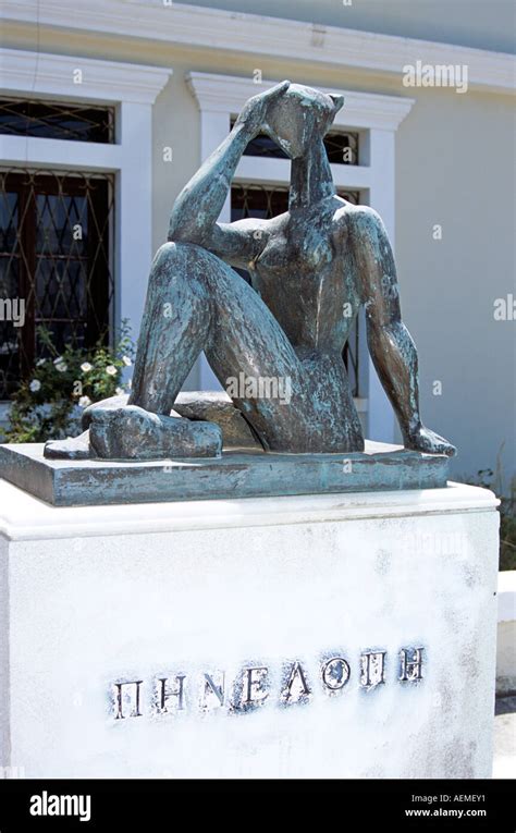 Statue penelope wife odysseus vathi hi-res stock photography and images ...