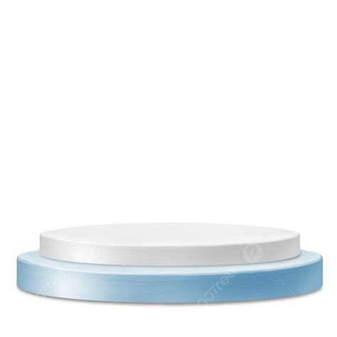 Product Display Podium PNG Picture, Blue White Product Display With ...