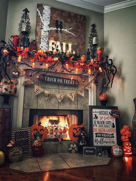 20+ Decorate Fireplace For Halloween