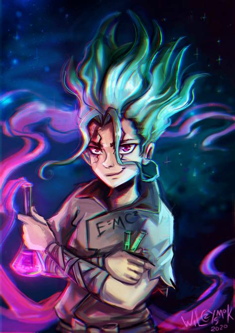 ArtStation - Senku - dr.Stone fan art