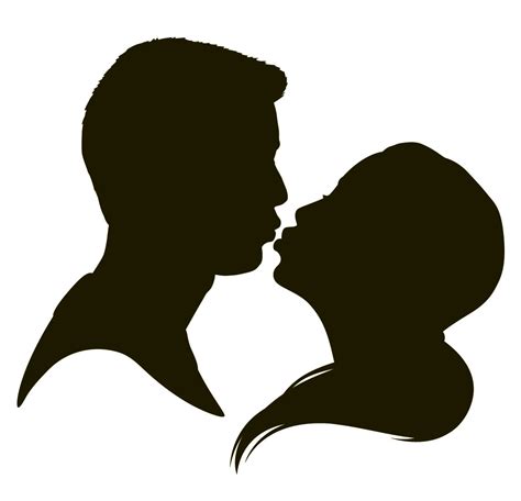 Couple Kissing Silhouette Clip Art - ClipArt Best - ClipArt Best