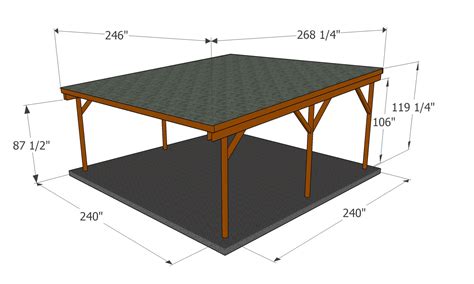 Flat roof double carport plans | PDF Download