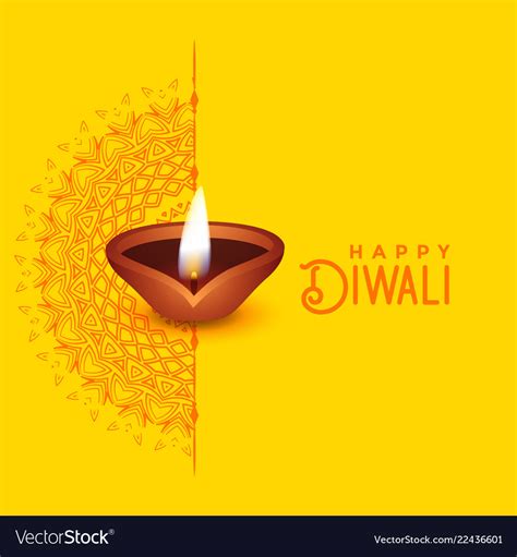 Beautiful diwali greeting card design Royalty Free Vector