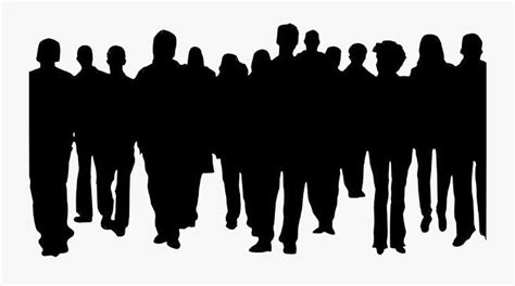 Transparent Crowd Of People Png - Crowd Of People Silhouette , Free ...