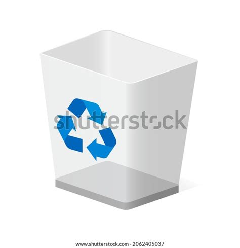 Trash Bin Basket Icon Recycle Sign Stock Vector (Royalty Free ...