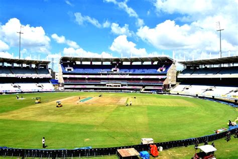 Ranchi : A view of JSCA International Stadium Complex ahead of 2nd ODI ...