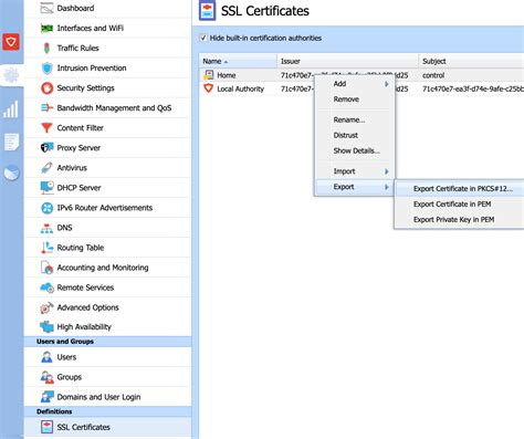 Connecting IPSec VPN using certificate – KerioControl Support