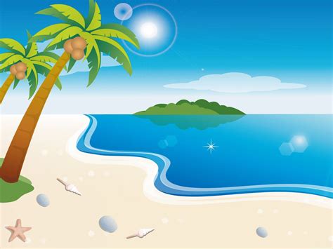 Beach Cartoon Wallpapers - Wallpaper Cave