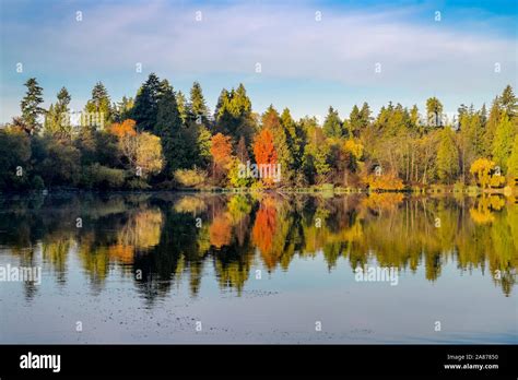 Lost Lagoon, Stanley, Park, Vancouver, British Columbia, Canada Stock ...