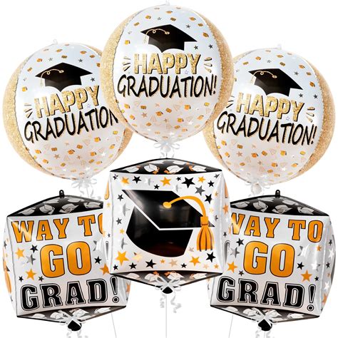 Buy Big 6 Pieces, Graduation Balloons 2022 Kit - 22 Inch | Graduation ...