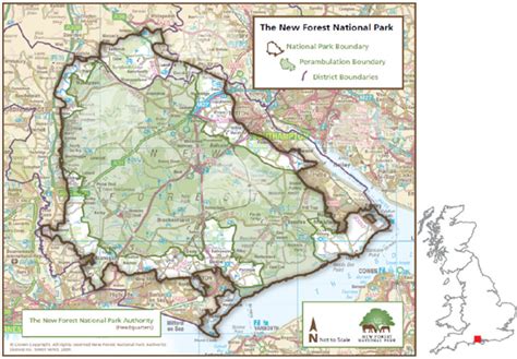 Boundary map of the New Forest National Park (source: New Forest ...