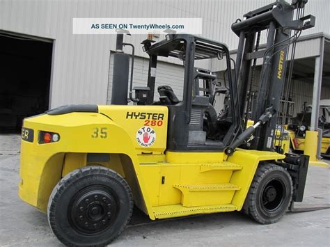 2009 Hyster Forklift Model H280hd 28000lb Capacity