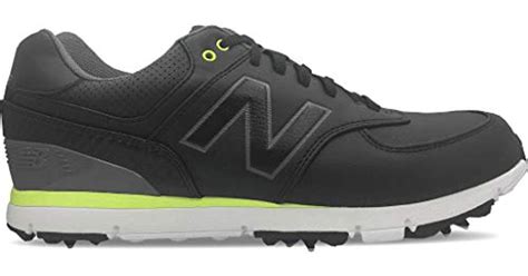 New Balance Leather Nbg574 Spiked Golf Shoe in Black|Green (Black) for ...