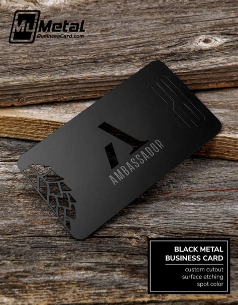 Our most sophisticated and luxurious metal business card type! Black ...