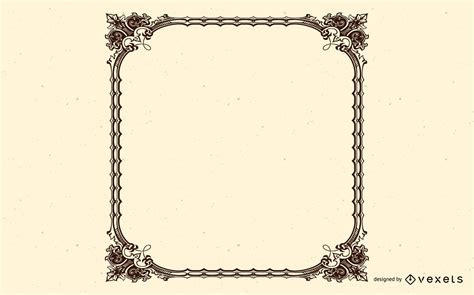 Ornamental Square Vintage Frame Design Vector Download