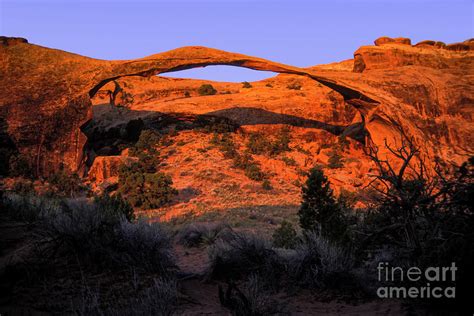 Landscape Arch at Sunrise Photograph by Bob Phillips - Fine Art America