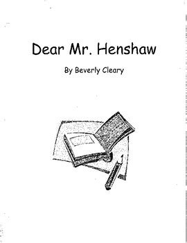 Dear Mr. Henshaw Activities Teaching Resources | TPT