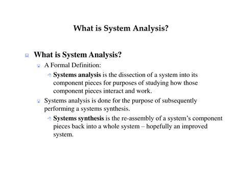 PPT - What is System Analysis? PowerPoint Presentation, free download ...