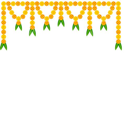 Marigold Flower Garland For Festivals Decoration Concept Design ...