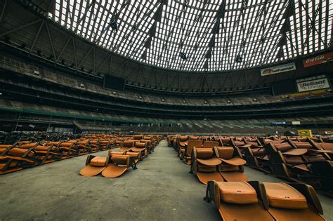 Inside the Houston Astrodome which has been closed since 2009[2048 x ...