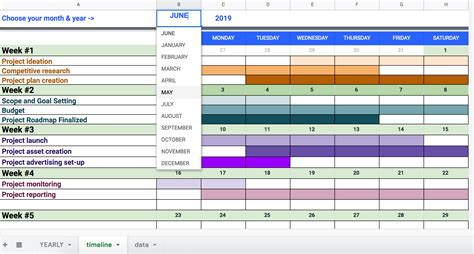 Smart Making A Timeline In Google Sheets Roadmap On Powerpoint