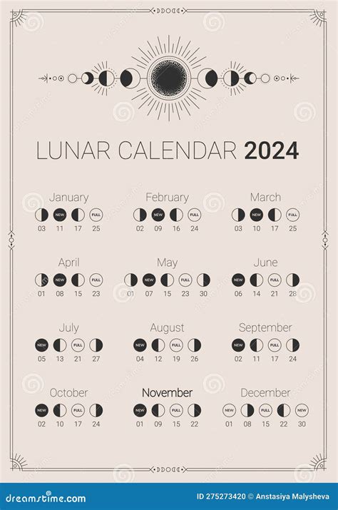 2024 Moon Calendar Zodiac Animal 2024 - Bonny Christy