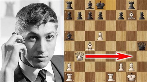 Bobby Fischer's Amazing 17 moves Victory in the Evans Gambit - YouTube