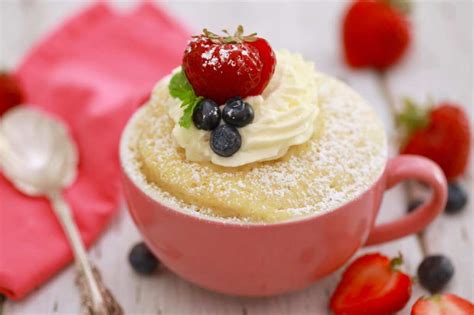 Microwave Mug Sponge Cake Recipe - Gemma's Bigger Bolder Baking